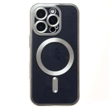Чехол-накладка SafeMag для Apple iPhone 16 Pro (серебристая) — 1