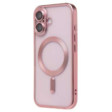 Чехол-накладка SafeMag для Apple iPhone 16 (розовая) — 4
