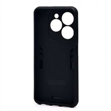 Чехол-накладка противоударный для Infinix HOT 40i (черная) — 6