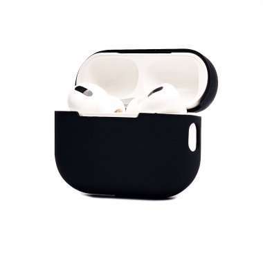 Чехол Soft touch для кейса Apple AirPods Pro 2 (черный) — 4