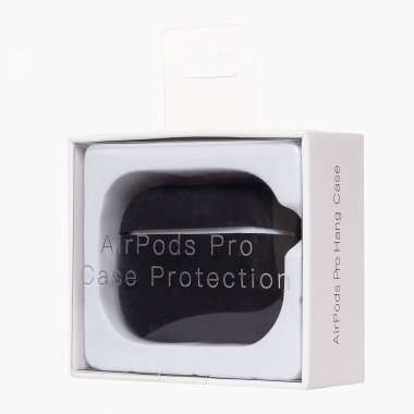 Чехол Soft touch для кейса Apple AirPods Pro (черный) — 2