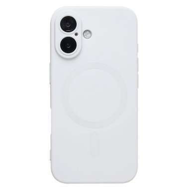 Чехол-накладка SafeMag для Apple iPhone 16 (белая) — 1
