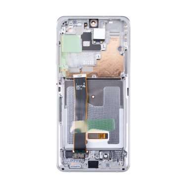 Дисплейный модуль с тачскрином для Samsung Galaxy S20 Ultra (G988B) (белый) &mdash; 1