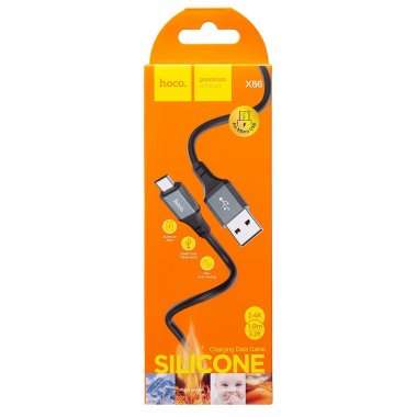 Кабель Hoco X86 Spear (USB - micro USB) 100см (черный) — 4
