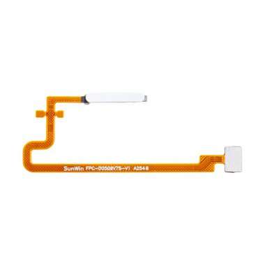 Шлейф для Tecno Spark 10 Pro со сканером отпечатка пальцев (белый) — 2