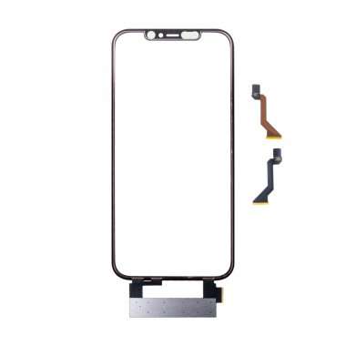 Стекло для Apple iPhone 12 Pro Max в сборе с тачскрином, рамкой и OCA пленкой (черное) &mdash; 1