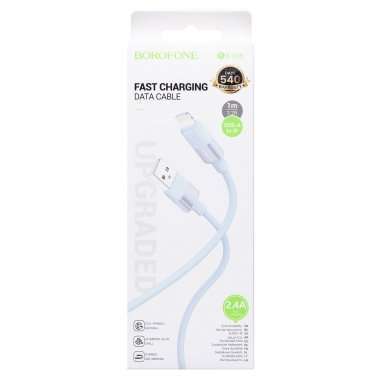 Кабель Borofone BX106 (USB - lightning) 100см (синий) — 3