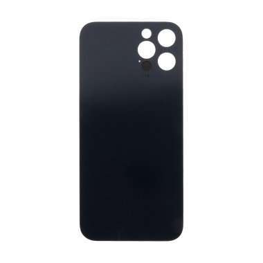 Задняя крышка для Apple iPhone 12 Pro (серый) (стекло, узкий вырез под камеру, логотип) - Премиум &mdash; 1